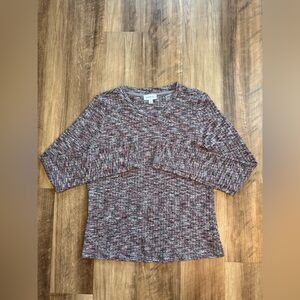 Evereve Marled Multicolor Long Sleeve Top